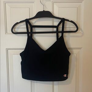 Champions Black Strappy Crop Top S:M